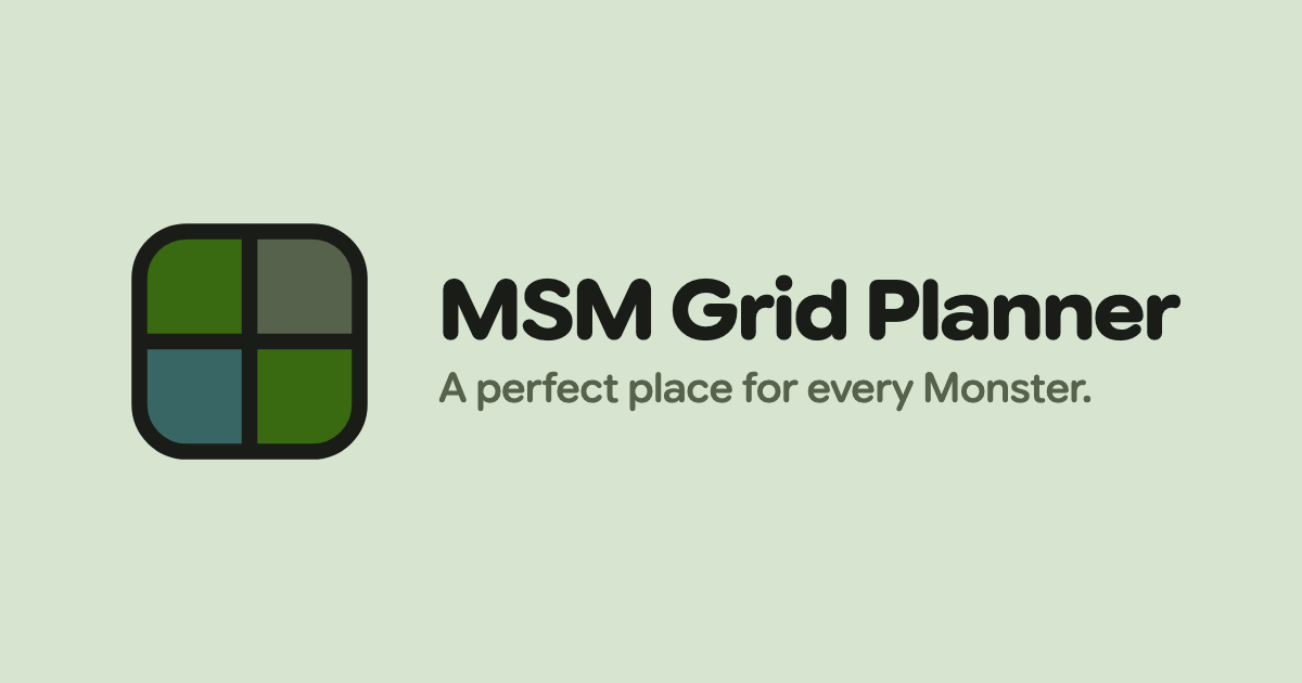 MSM Grid Planner - My Singing Monsters Layout Tool